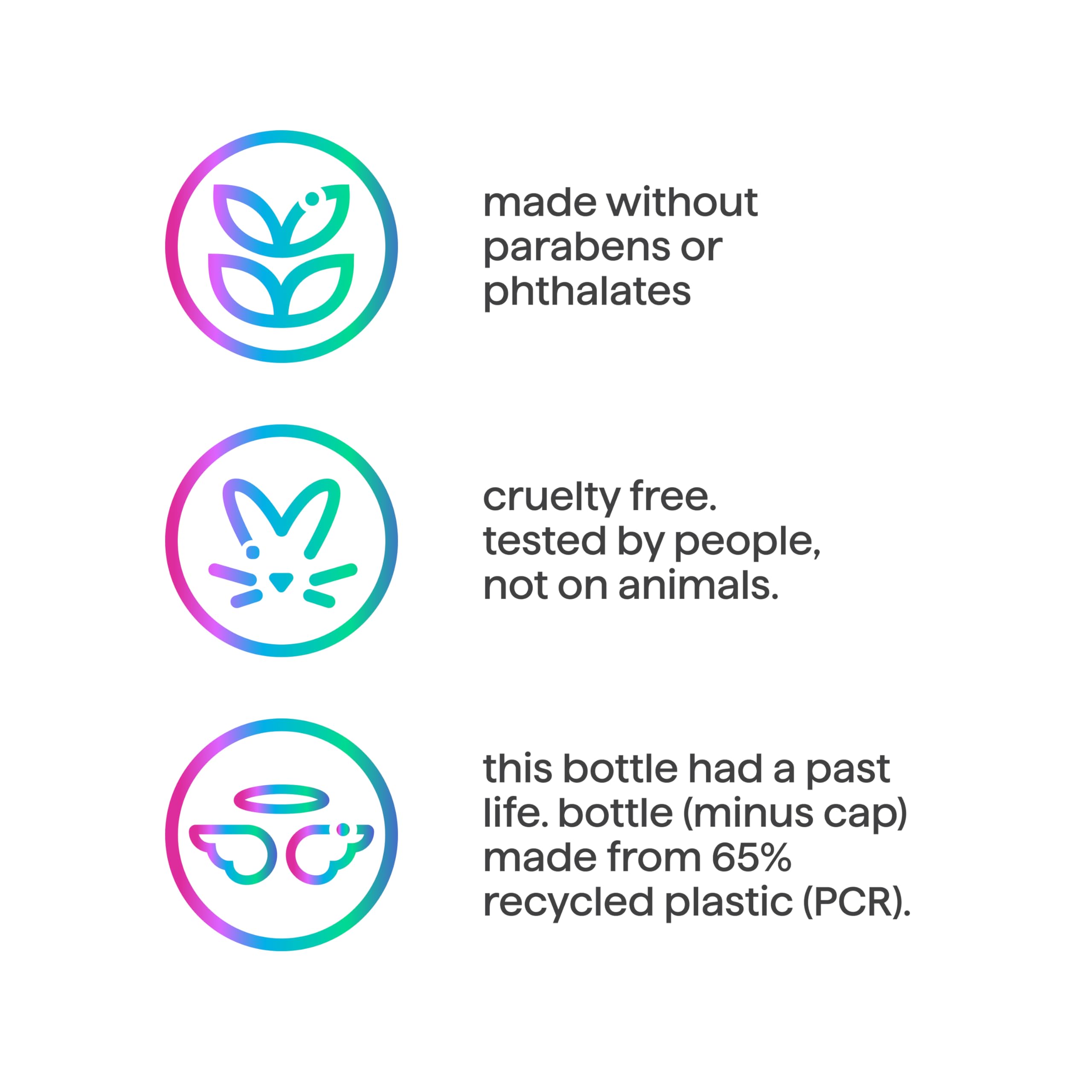 Method Pure Peace cruelty-free symbol indicating animal-friendly testing