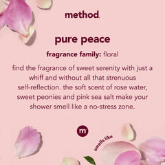 Method Daily Zen suds close-up highlight cleansing lather and freshness.