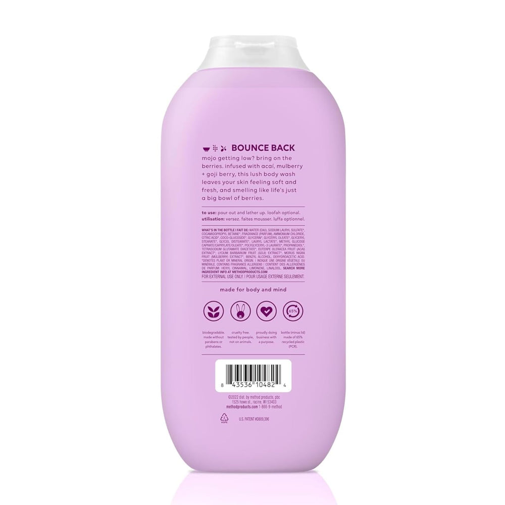 Method Pure Peace label features peony and rose water for serenity
