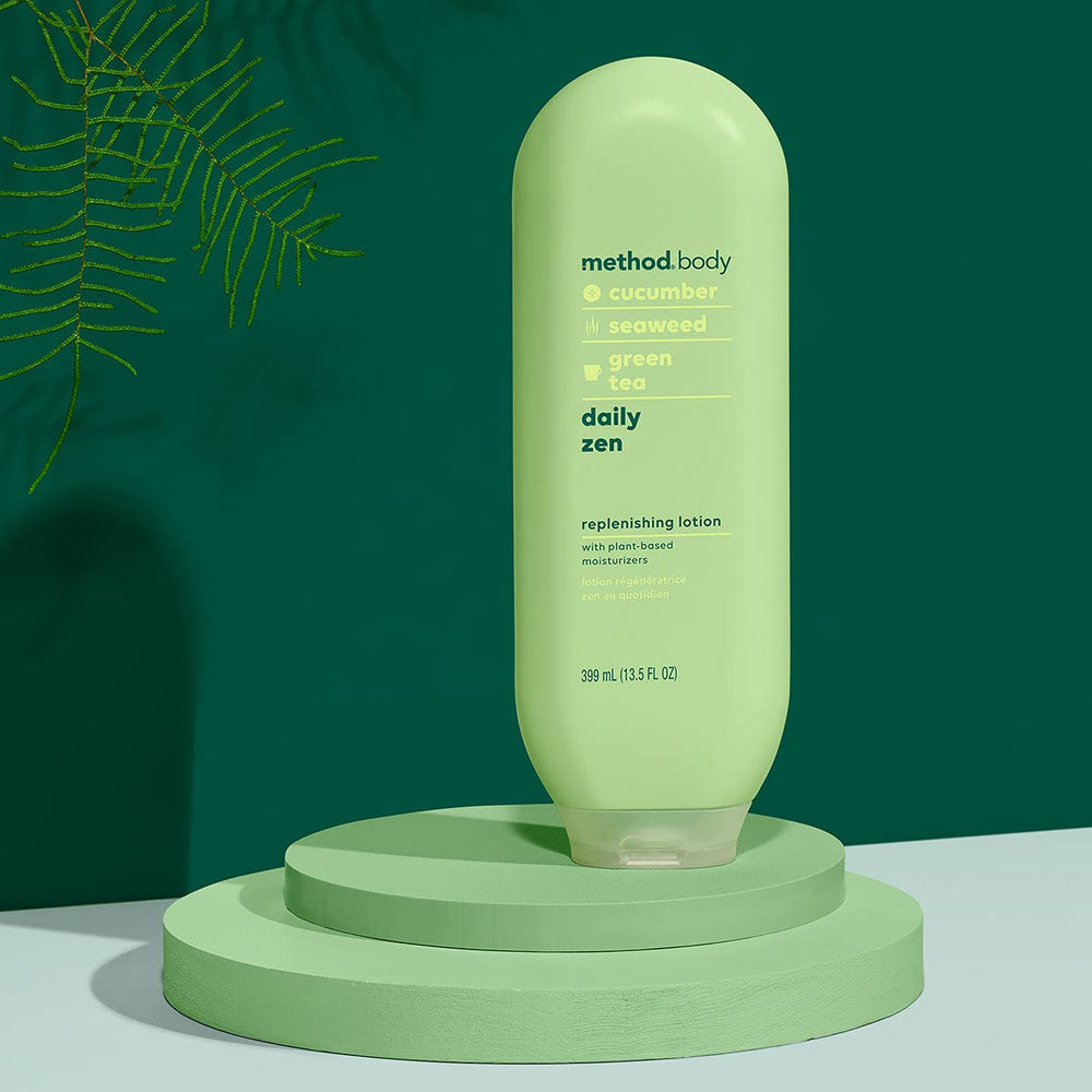 Method Daily Lotion being applied demonstrates quick absorption.