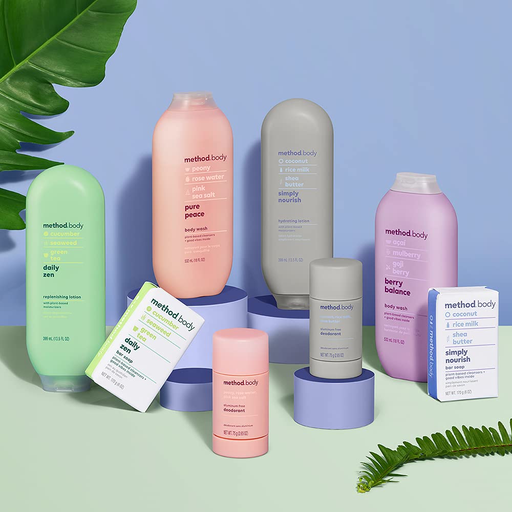 Method Daily Lotion infused with murumuru and jojoba oils for conditioning hydration.