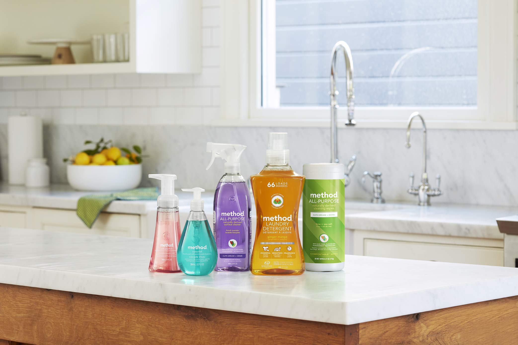 Method Fragrance Booster Ginger Mango paired with detergent for lasting fragrance