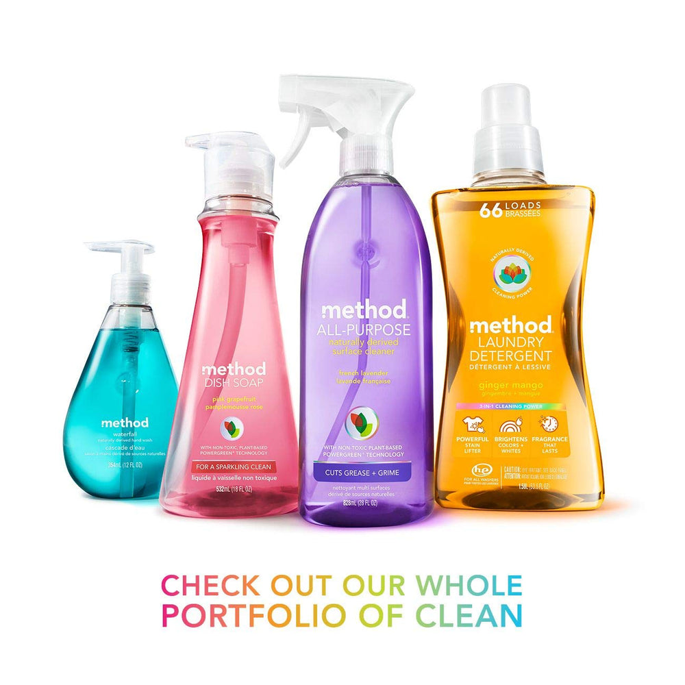 Method Gel Hand Soap Refill Sweet Water recycled-pack promotes sustainability.
