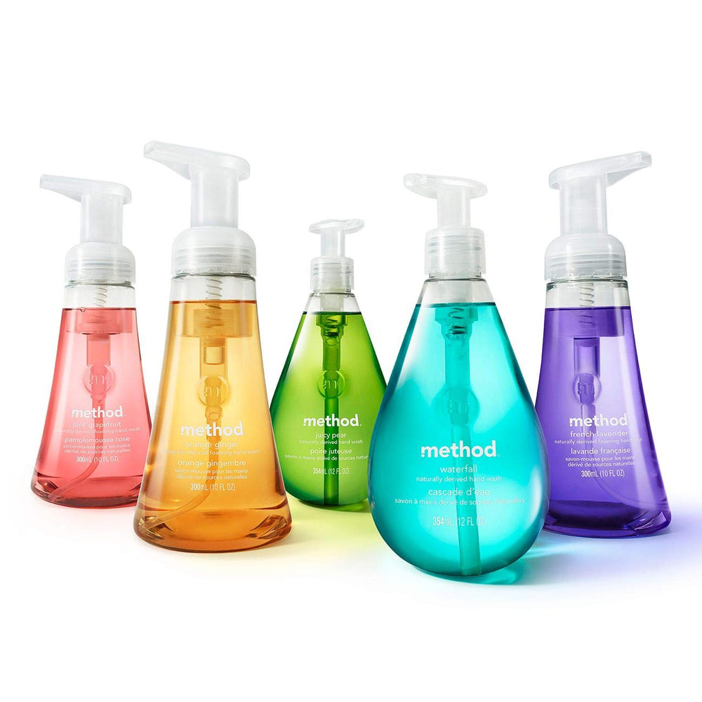 Method Gel Hand Soap Refill Sweet Water sink-setup for easy handwashing.