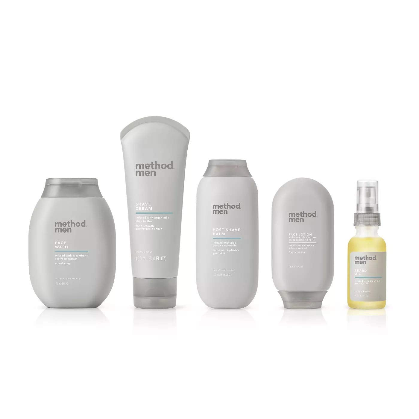 Method Men Shave Cream Softens Stubble image supports a comfortable, close shave.
