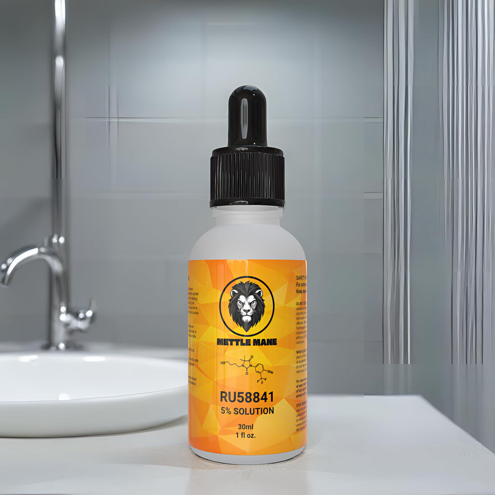 Mettle Mane RU58841 hair fullness imagery hints thinning support.