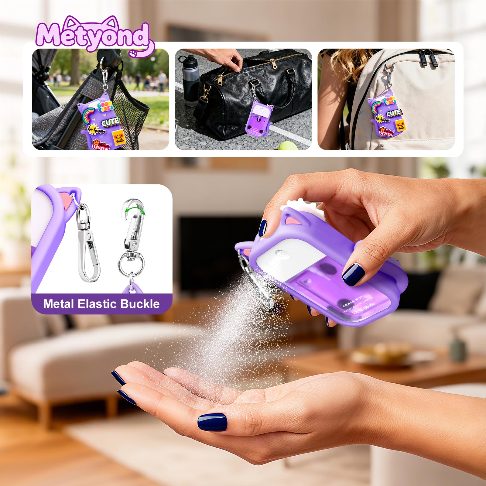Metyond snug-fit 30ml Touchland case protects against leaks and bumps