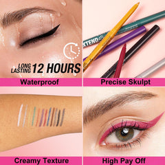 Mefyhtune smudge-proof eyeliner maintains crisp definition all day