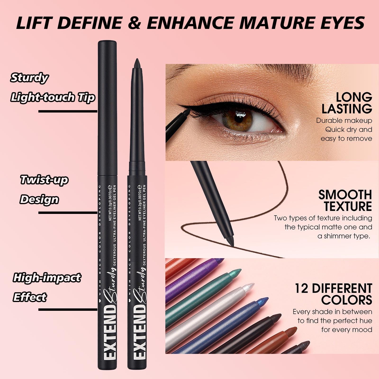 Mefyhtune waterproof eyeliner stays put through heat and humidity