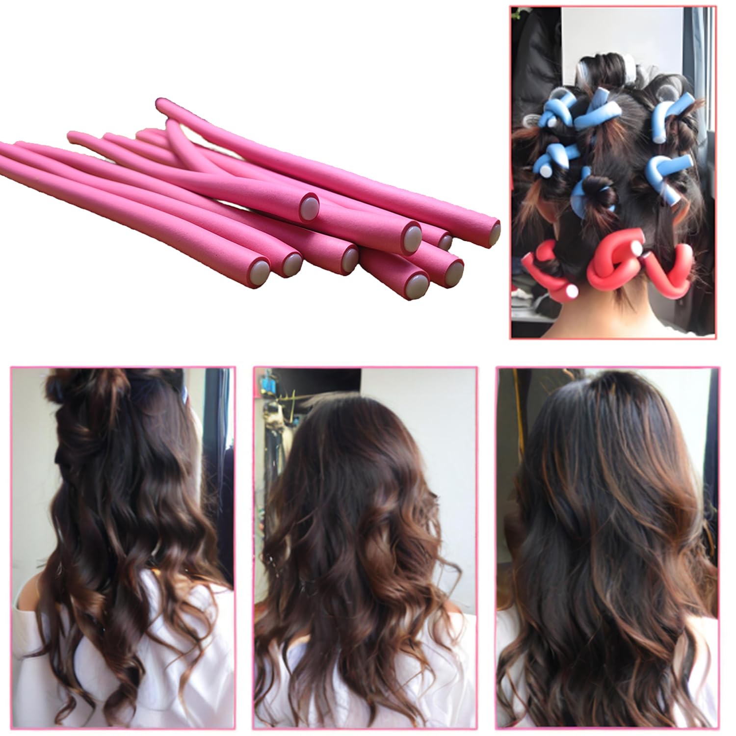 MEYIART no-heat rollers ideal for overnight curls and busy mornings
