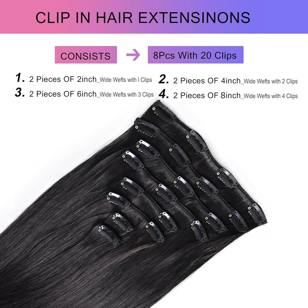 MEYOFUN soft rubber clips protect scalp while adding secure hold