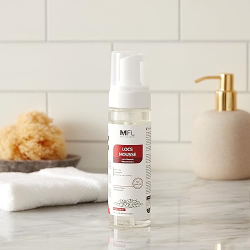 MFL Made For Locs flaxseed mousse pump dispense enables precise application