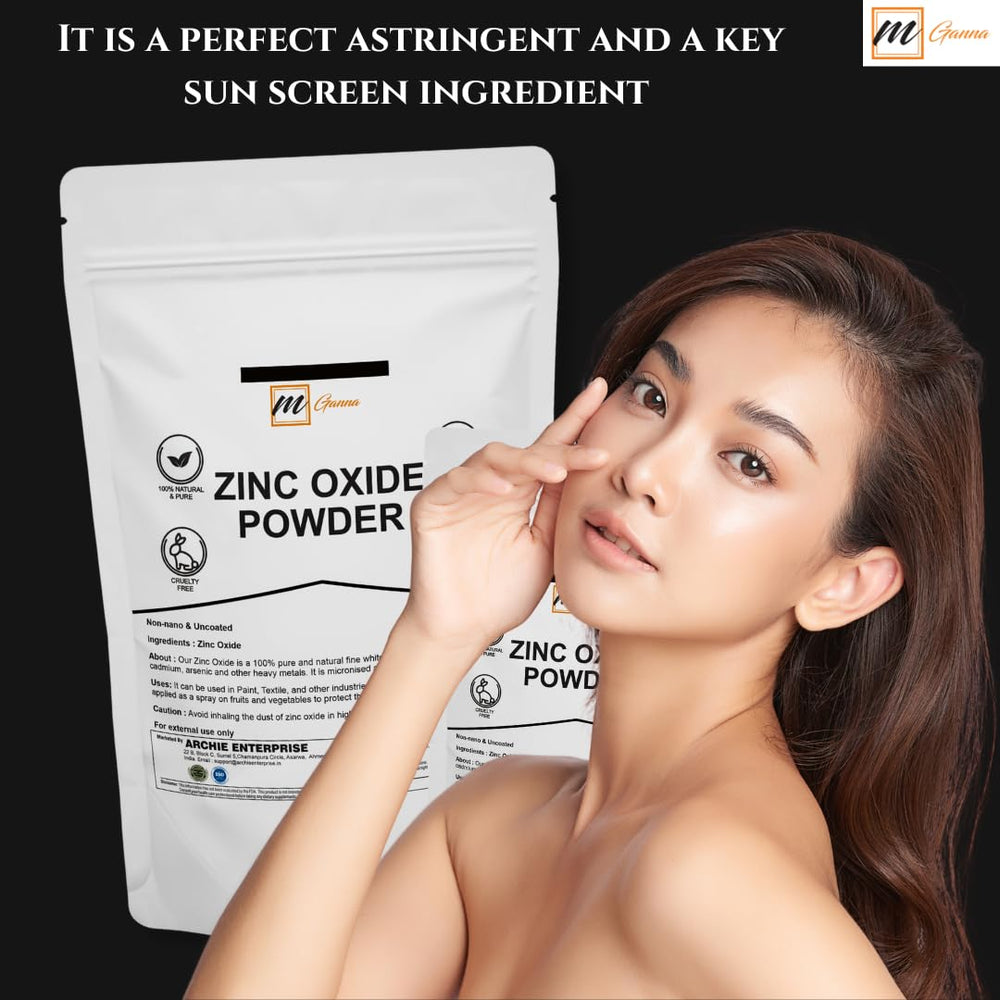 mganna empaque de óxido de zinc puro para preparaciones cosméticas