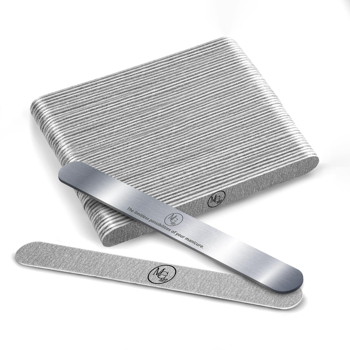 MGart Nail File 100 Grit front view shows durable, reusable prep for nails.