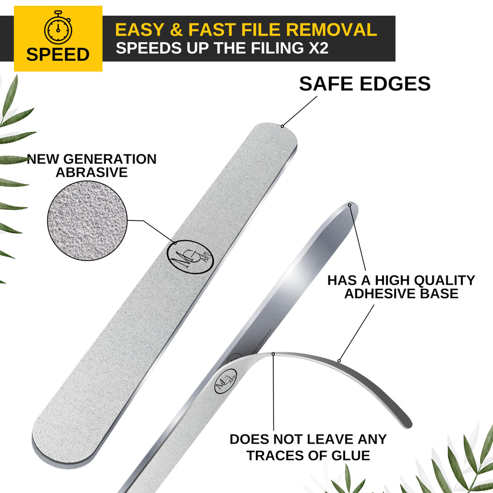 MGart replaceable emery boards pack highlights hygienic, reusable filing options.