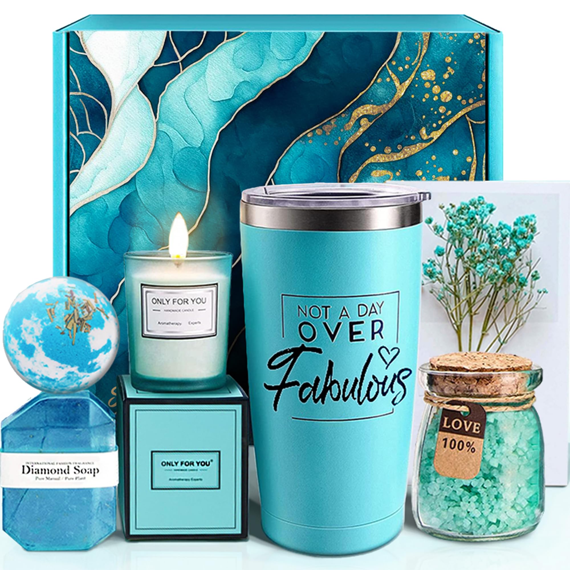 MHSMHL 20oz tumbler with Not A Day Over Fabulous for on-the-go hydration.