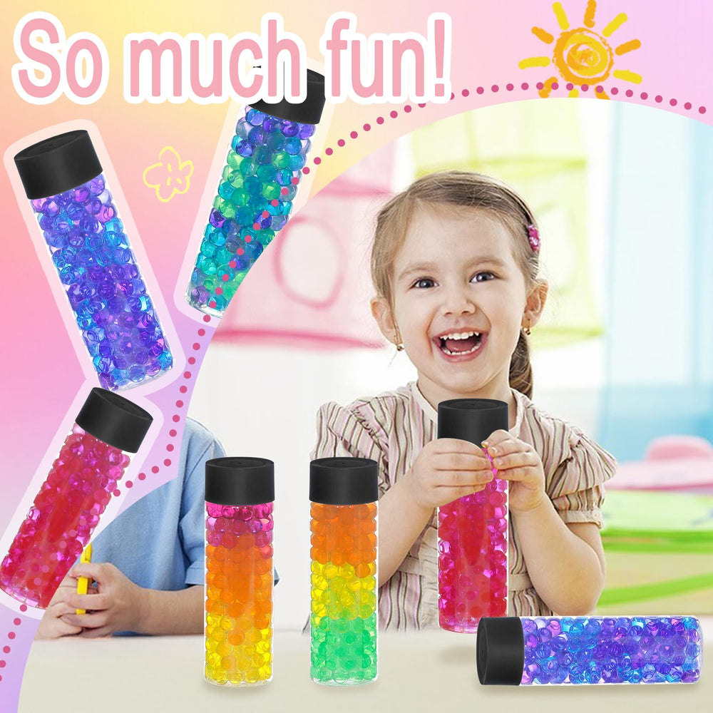 Mhtdet sensory bottle in classroom setup demonstrating multisensory learning