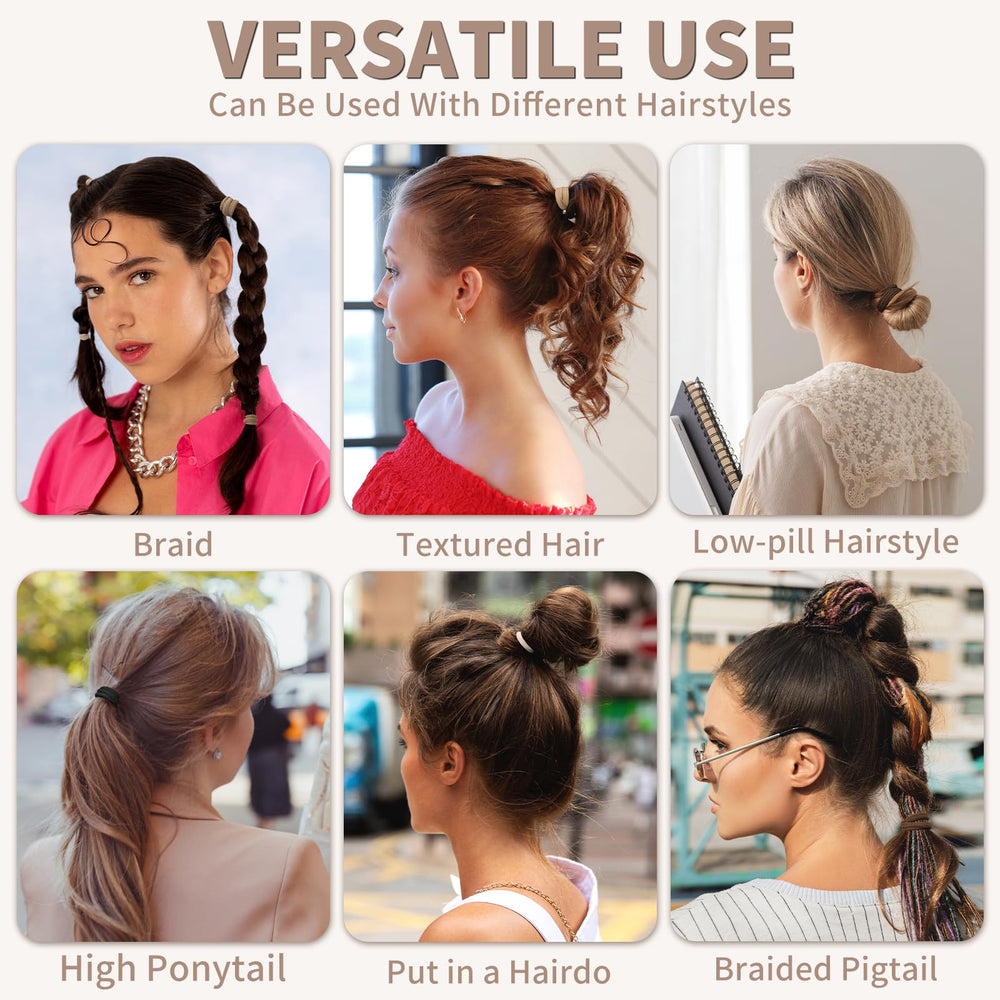 Everyday use of Mia Klein Hair Ties in a functional style.