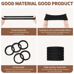Mia Klein seamless hair ties close-up highlighting smooth snag-free removal