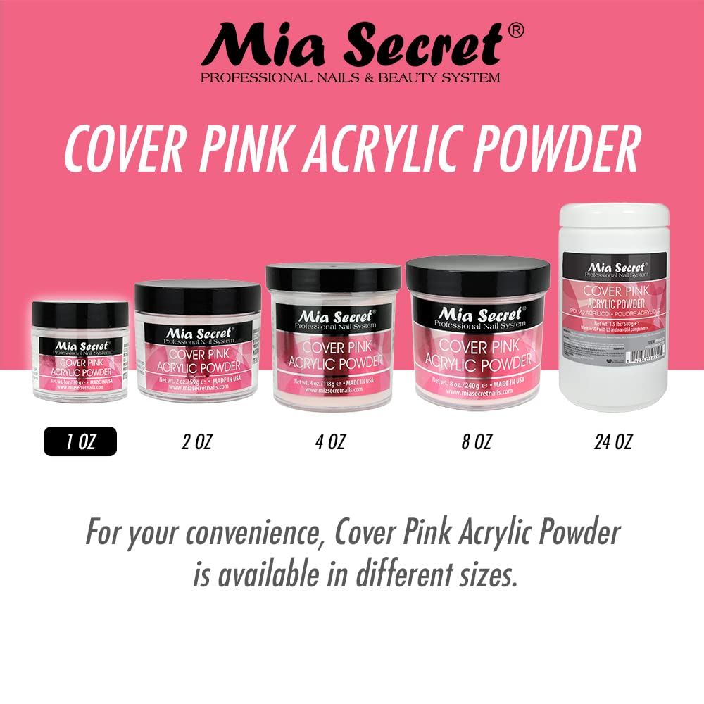 Mia Secret color-coverage pink finish demonstrates professional-looking results