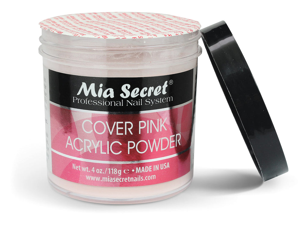Mia Secret cover pink 4oz color swatches illustrate even coverage and versatility.
