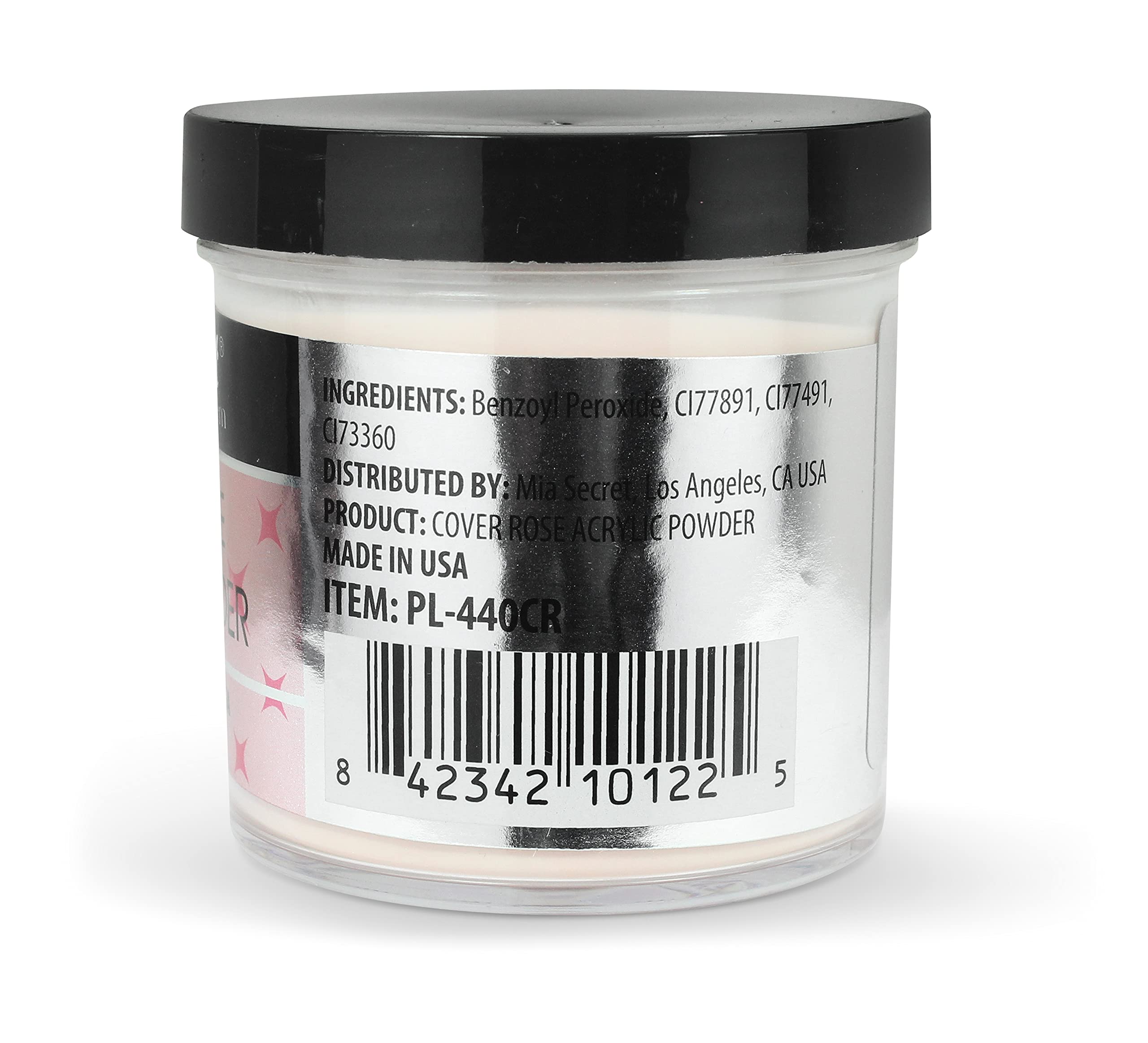 Mia Secret Cover Rose acrylic powder 4oz color-swatches highlighting rose shade options.