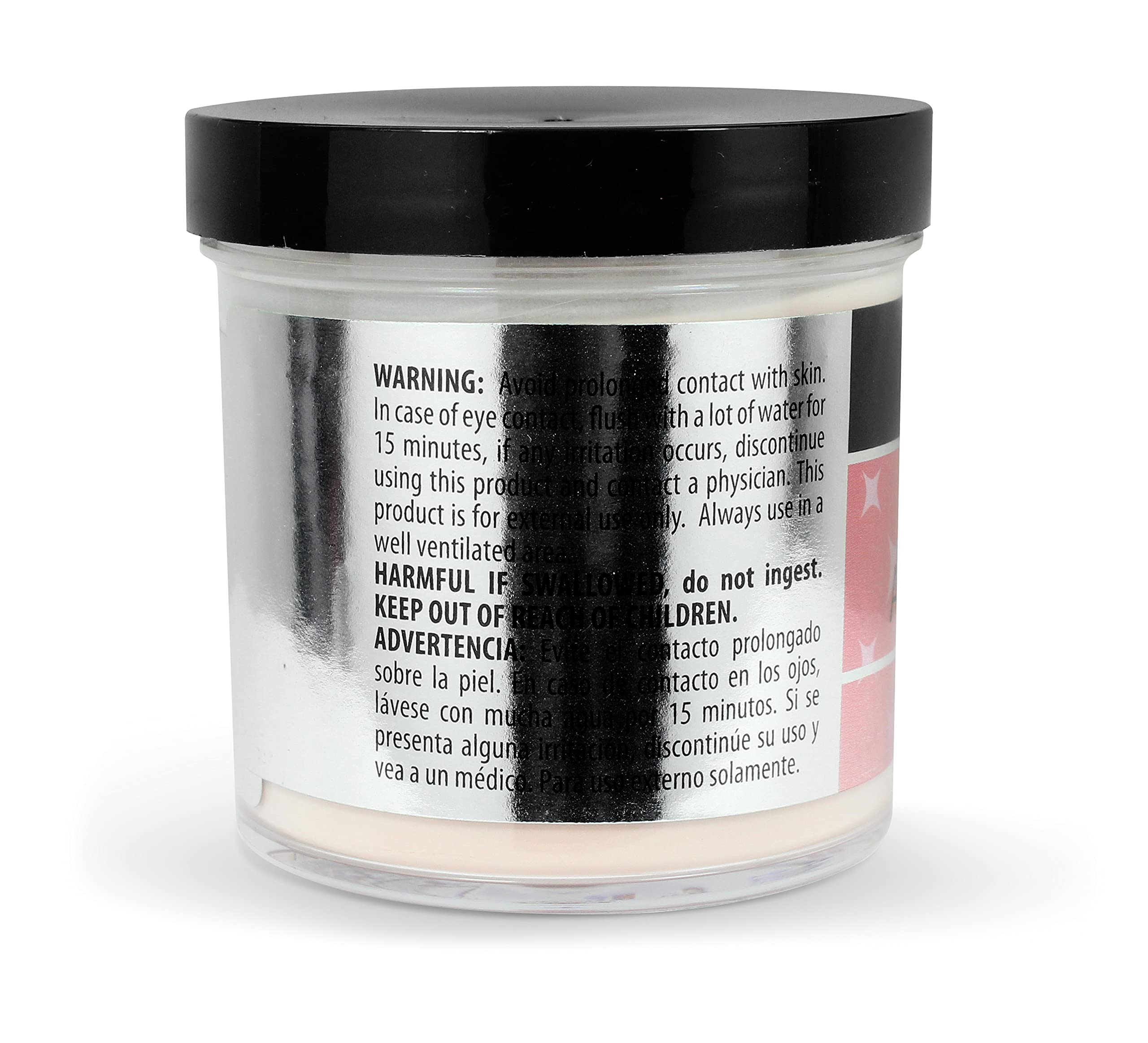 Mia Secret Cover Rose acrylic powder 4oz powder-texture-closeup shows fine consistency for easy application.