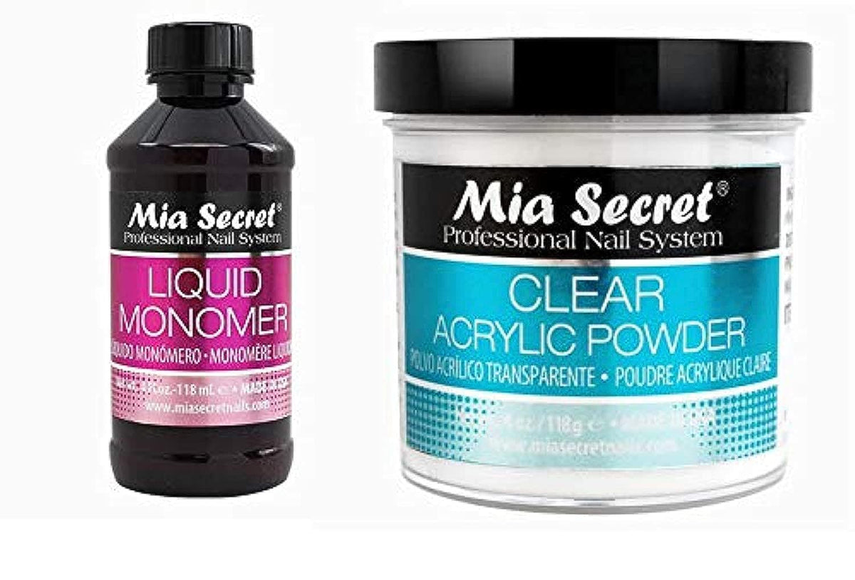 Mia Secret liquid monomer 4oz bottle pour for flexible, strong acrylic nails