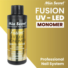 Mia Secret Odorless Fusion leakproof cap seals bottle to prevent spills.