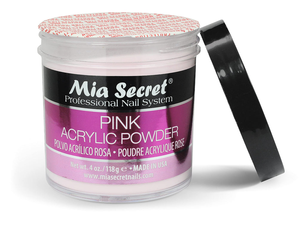 Mia Secret pink acrylic powder for nail art great for intricate designs and layered effects