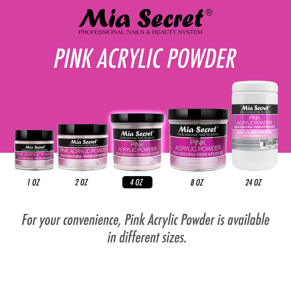 Mia Secret pink acrylic powder application close-up highlights ease of use and smooth sculpting