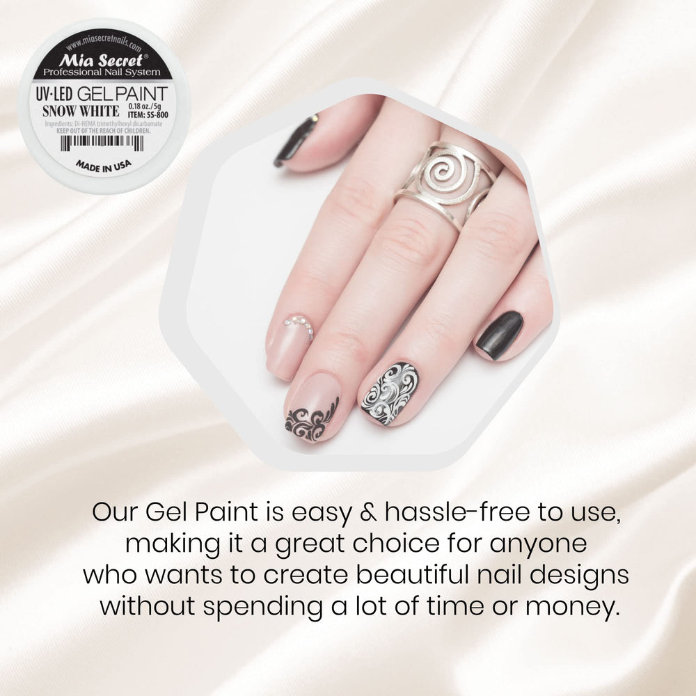 Mia Secret snow-white gel finish promises long-lasting wear