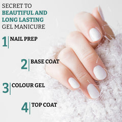 Mia Secret XTRABOND no-burn formula image demonstrates gentle protection for sensitive nails