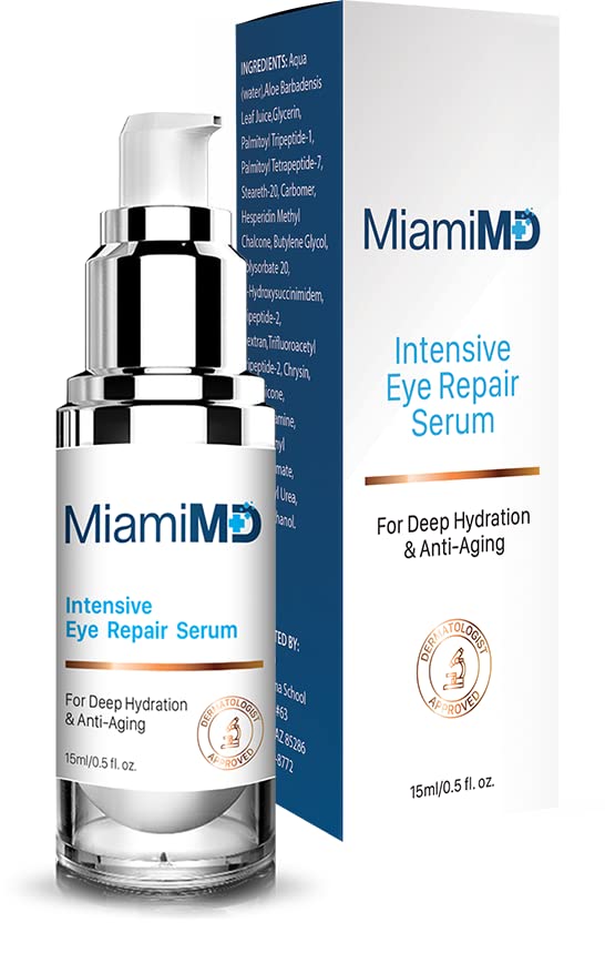 MiamiMD Eye Serum night regimen suggests hydrating care by morning