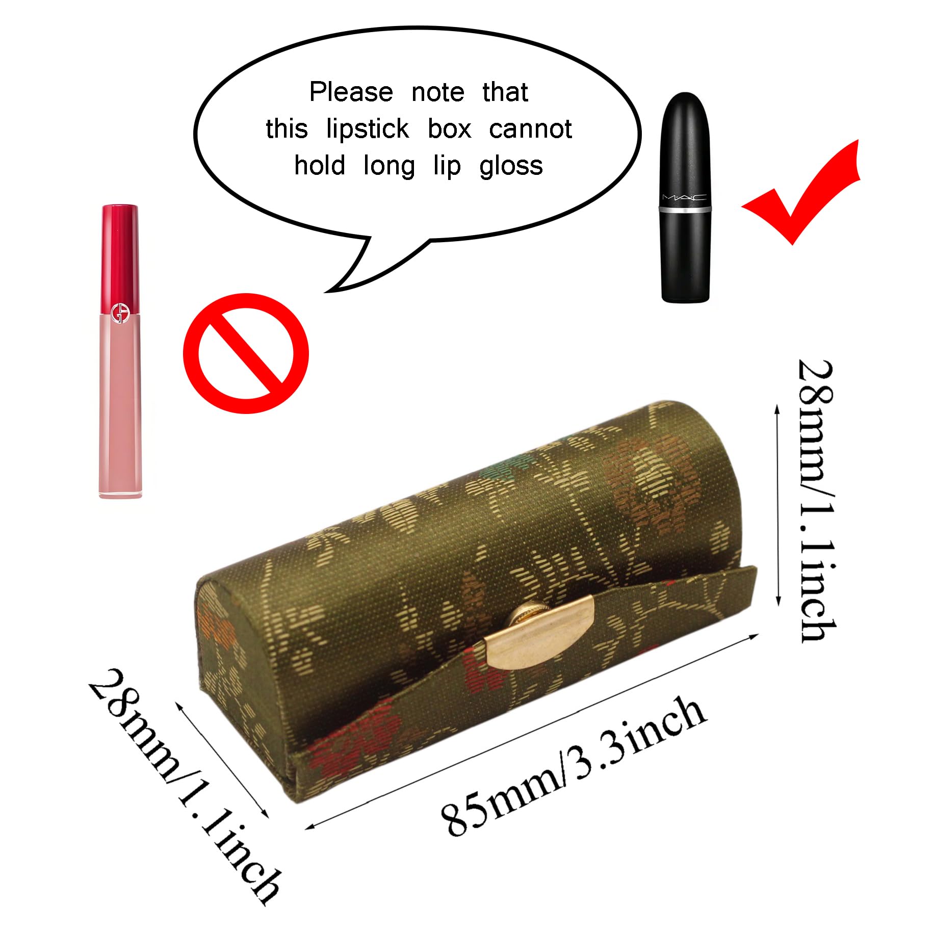 MIAO JIN lipstick holder for purse keeps items organized during outings.