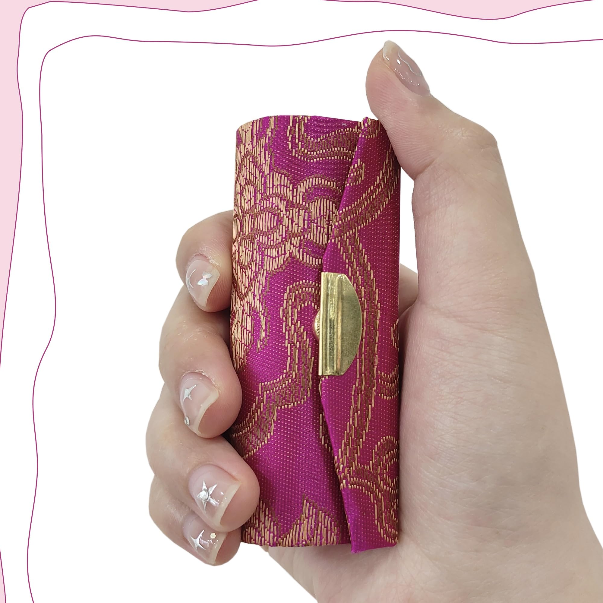 MIAO JIN metal button detail adds durable, polished touch.