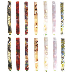 MIAO JIN 14pcs hair clips geometric design close-up for everyday chic styling.