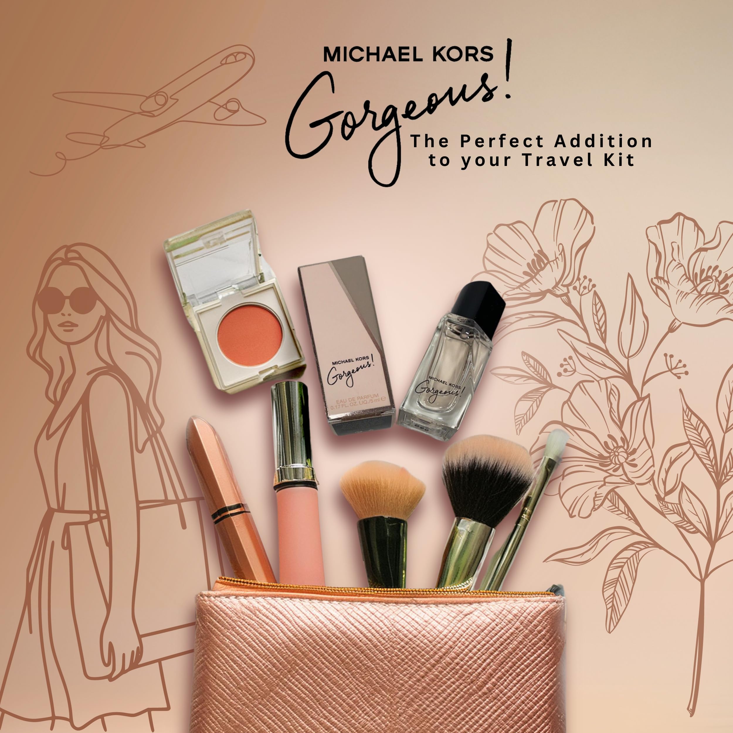 Michael Kors Gorgeous designer sampler image hints at easy testing and gifting.