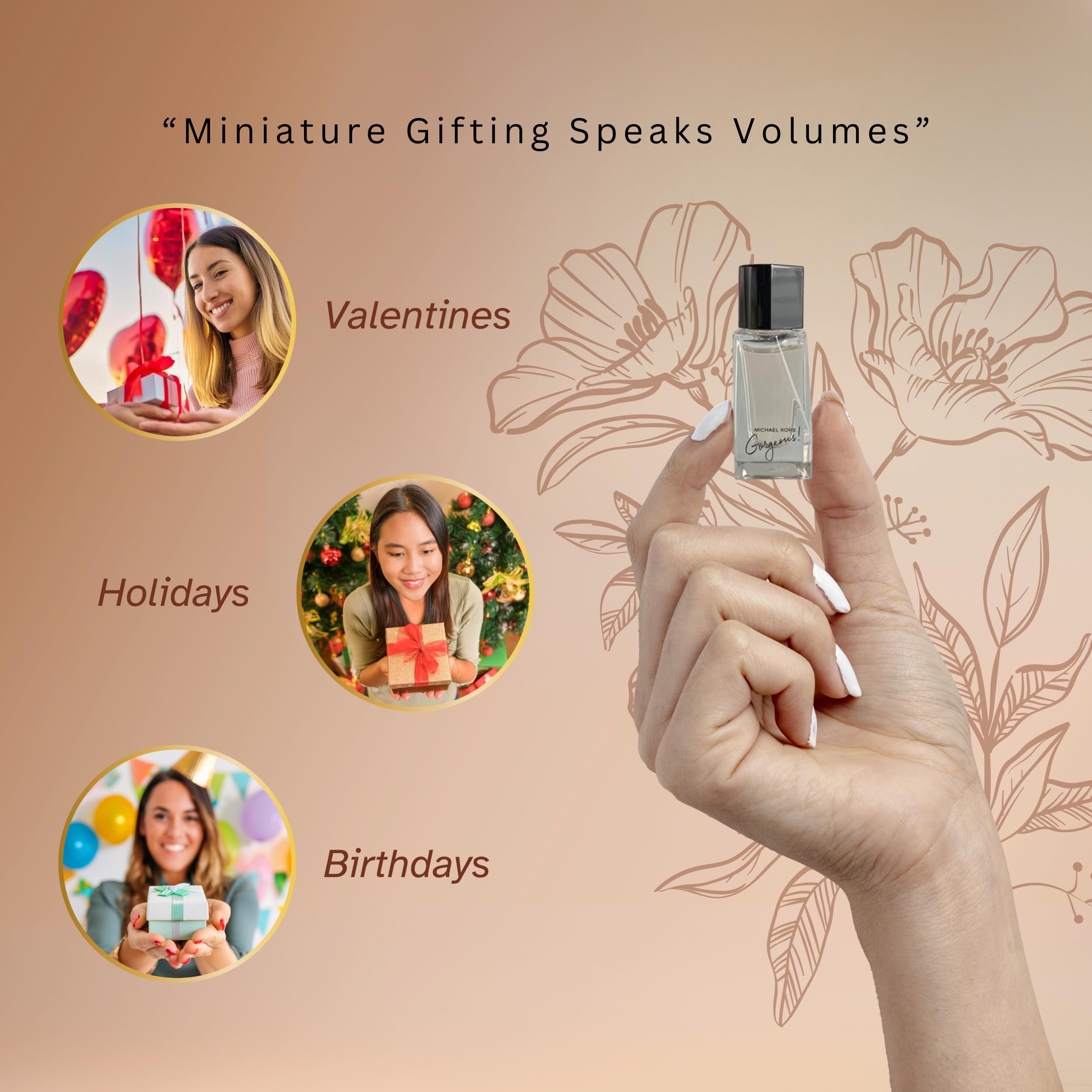 Michael Kors Gorgeous on-the-go application scene highlights quick refresh anytime.