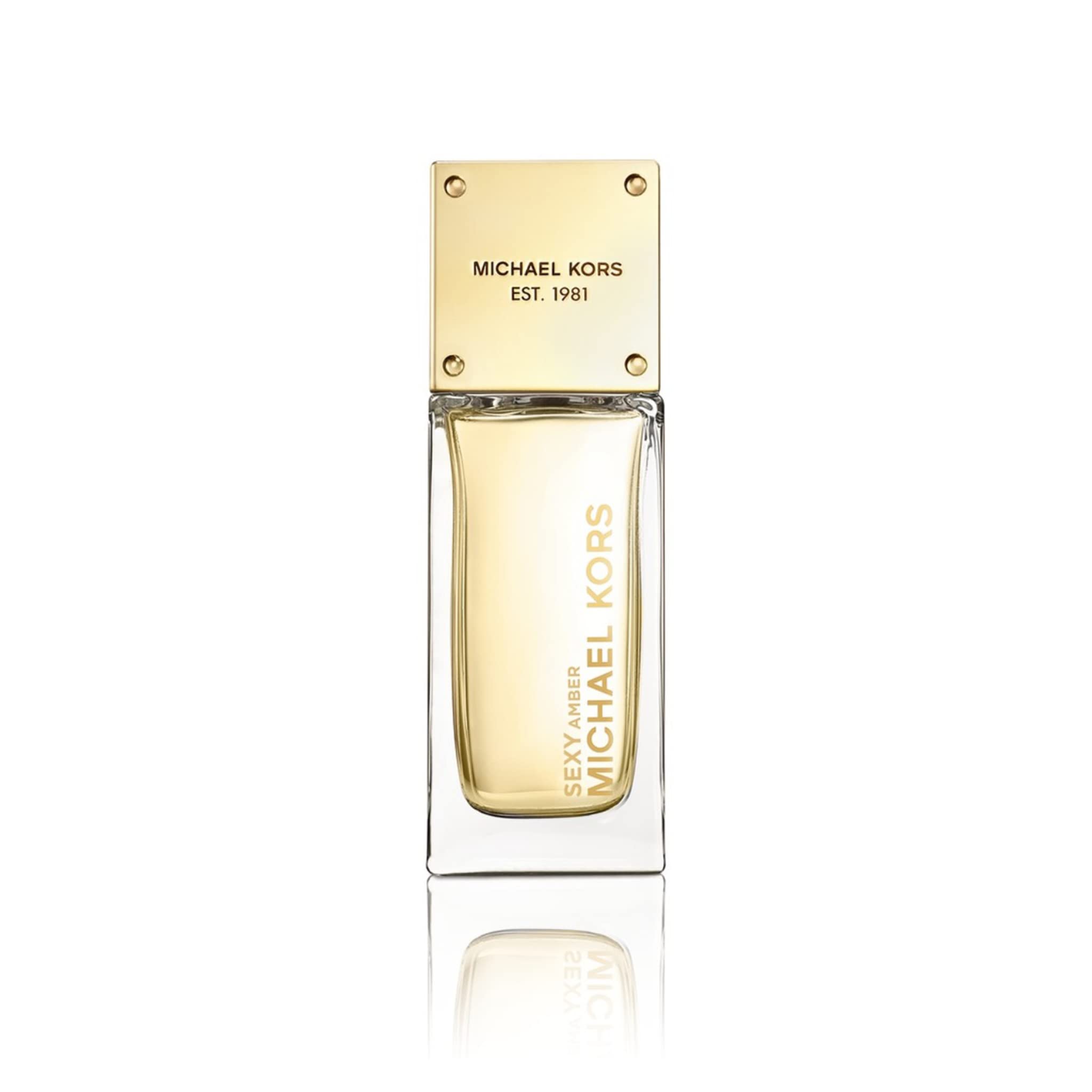 Michael Kors Sexy Amber bottle front highlights chic fragrance design for daily wear
