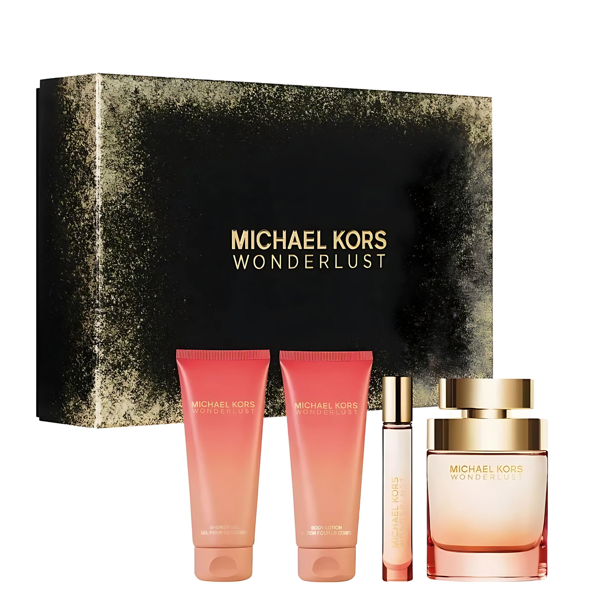 Michael Kors Wonderlust gift-set packaging, ideal for gifting occasions.