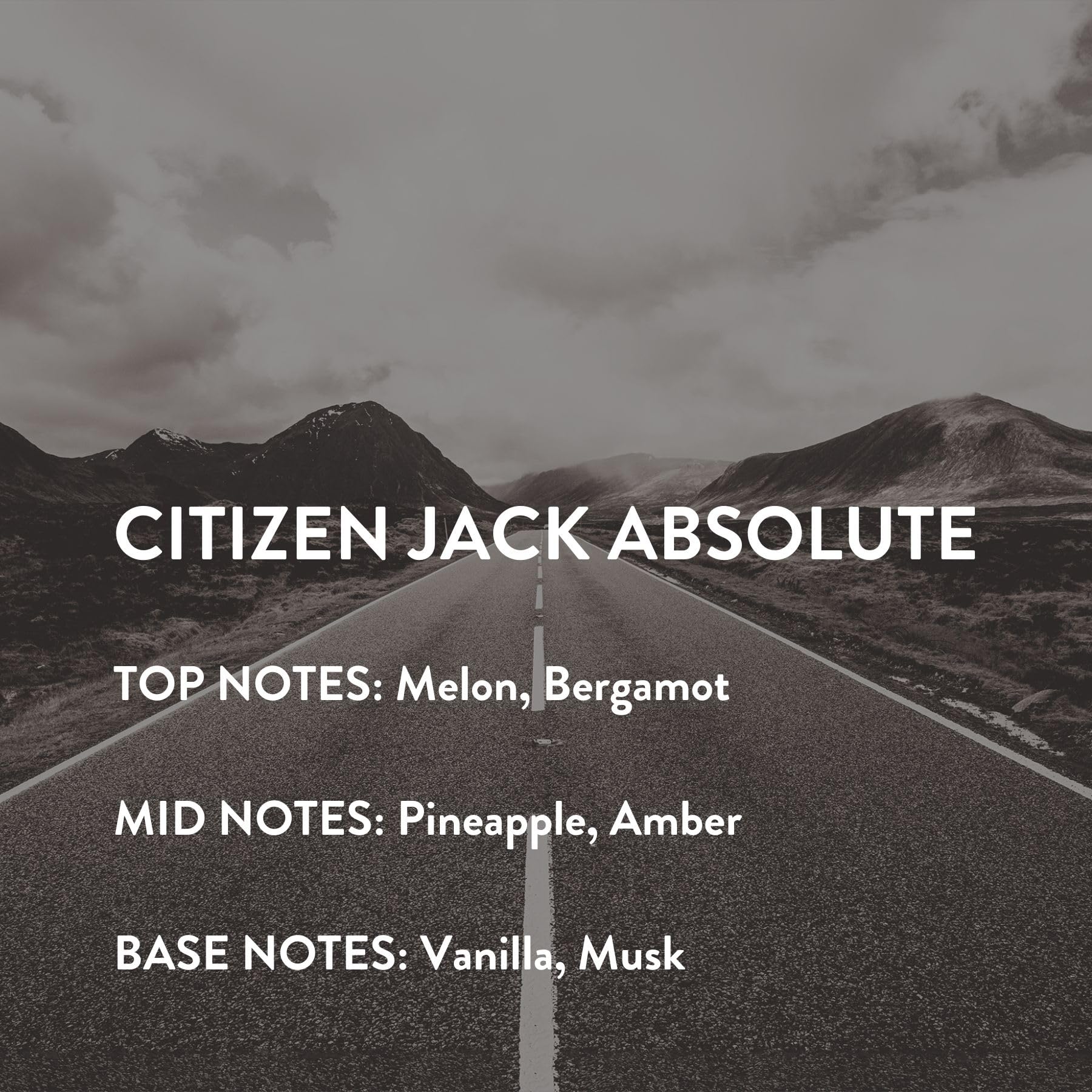 Michael Malul Citizen Jack Absolute base-vanilla-musk grounds scent with lasting appeal.
