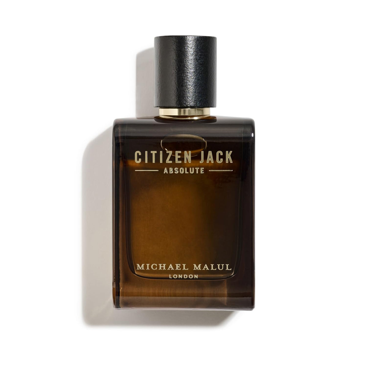 Michael Malul Citizen Jack Absolute bottle-front signals bold confidence for evenings.