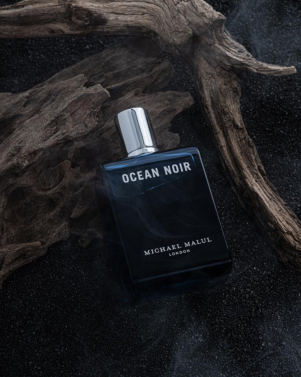 Ocean Noir bottle with tropical notes concept, suggesting bold yet subtle city evenings.
