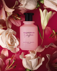 Michael Malul Sangria Saffron mid-notes display raspberry nectar and jasmine petals