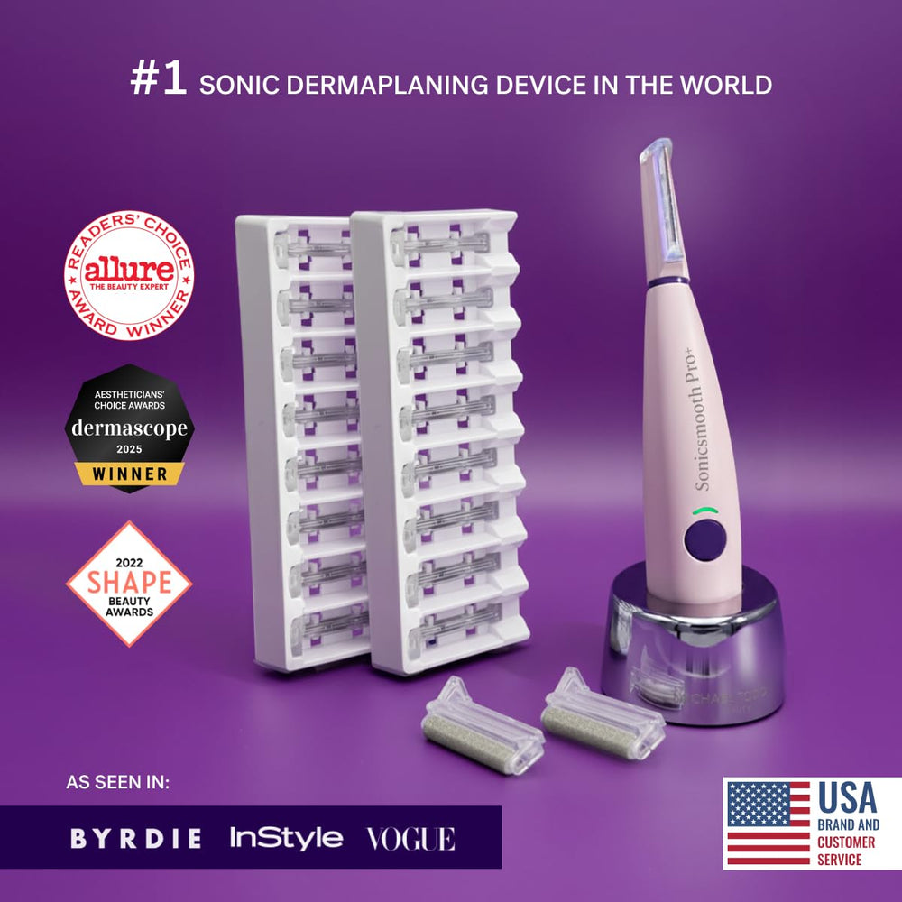 MICHAEL TODD DermaPlaning Blades 16-pack for clean, even exfoliation.
