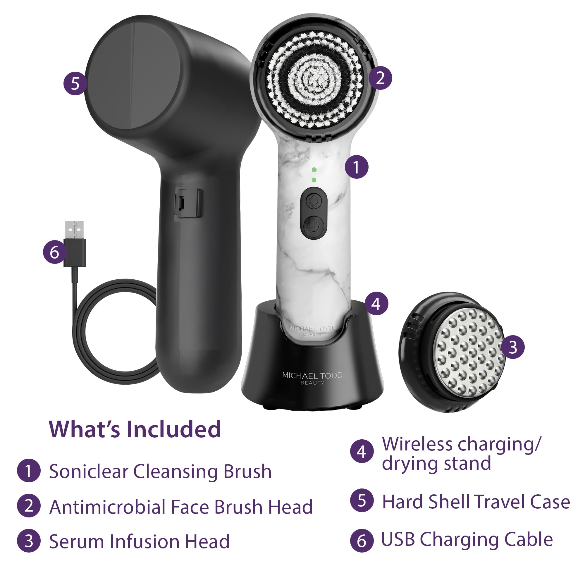 Michael Todd Soniclear Allure waterproof design for shower-safe cleansing sessions
