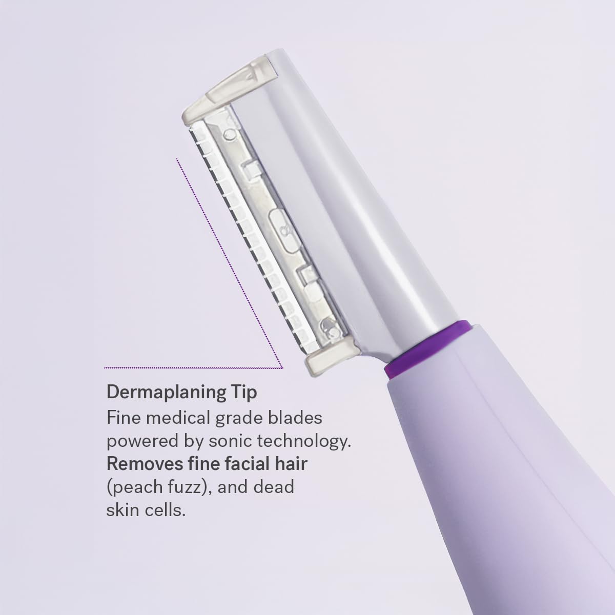 Michael Todd Sonicsmooth blade-pack close-up showing 8-week supply of stainless steel edges