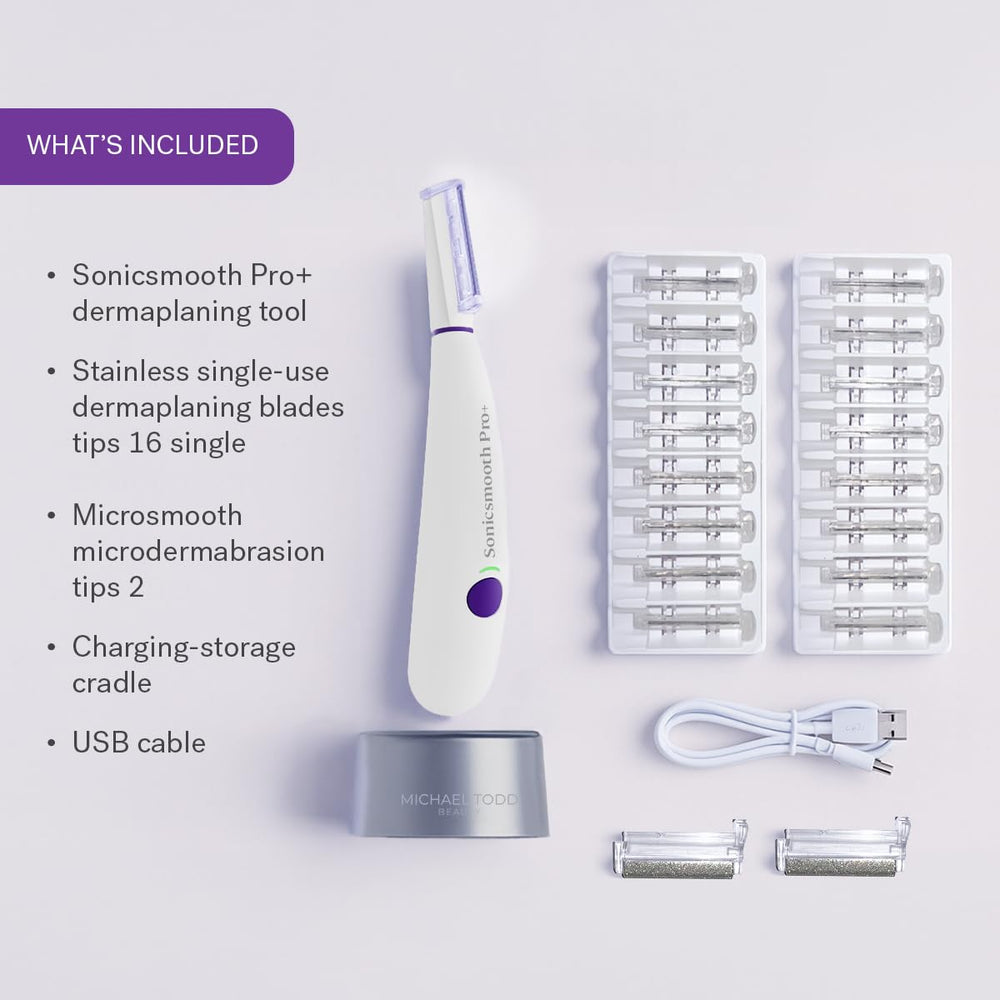 Michael Todd Beauty Sonicsmooth Pro+ three speeds tailor treatment to skin.