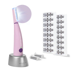 MICHAEL TODD Sonicsmooth Pro+ with LED light for precise peach fuzz removal and smoother skin.
